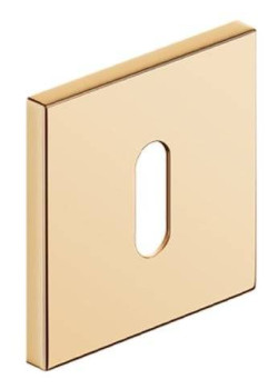 Set rozete SLIM auriu lucios patrate cheie