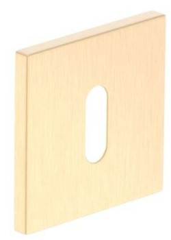 Set rozete SLIM auriu satin patrate cheie