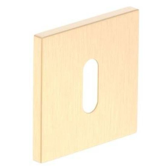 Set rozete SLIM auriu satin patrate cheie