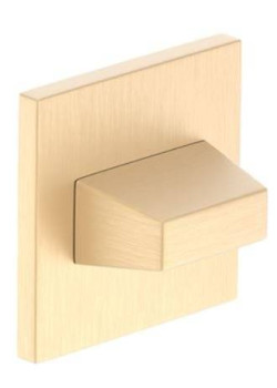 Set rozete SLIM auriu satin patrate wc