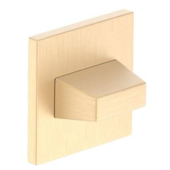 Set rozete SLIM auriu satin patrate wc