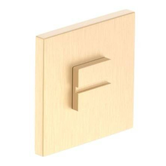 Set rozete SLIM auriu satin patrate wc