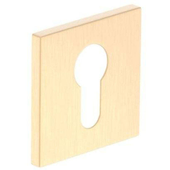 Set rozete SLIM auriu satin patrate yala