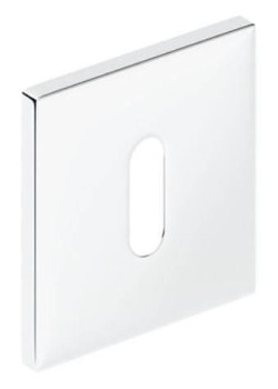 Set rozete SLIM crom lucios patrate cheie