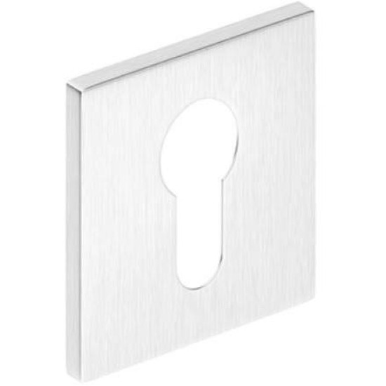 Set rozete SLIM crom satin patrate yala