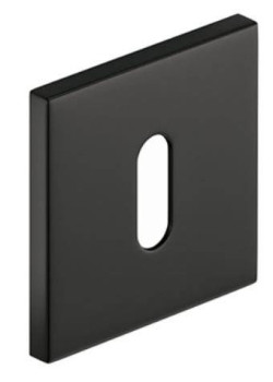 Set rozete SLIM negre patrate cheie