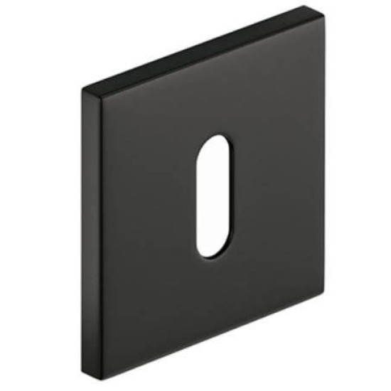 Set rozete SLIM negre patrate cheie