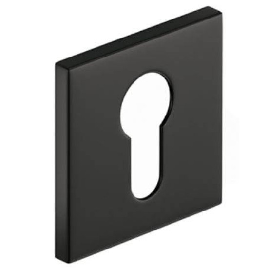 Set rozete SLIM negre patrate yala