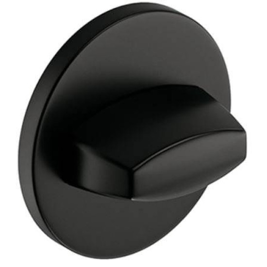 Set rozete SLIM negre rotunde wc
