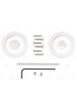 Set rozete crom nichel rotunde wc