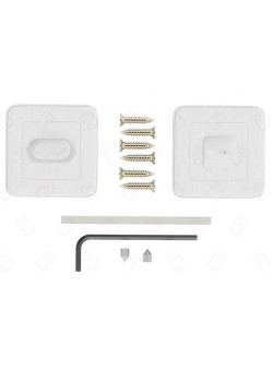 Set rozete nichel patrate wc