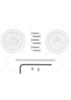 Set rozete nichel rotunde wc