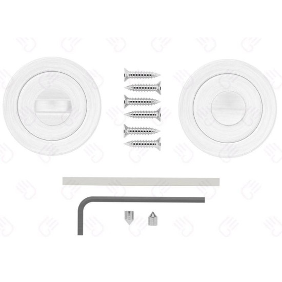 Set rozete nichel rotunde wc