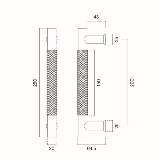 Tragator usa TIME negru mat Tragator usa TIME negru mat